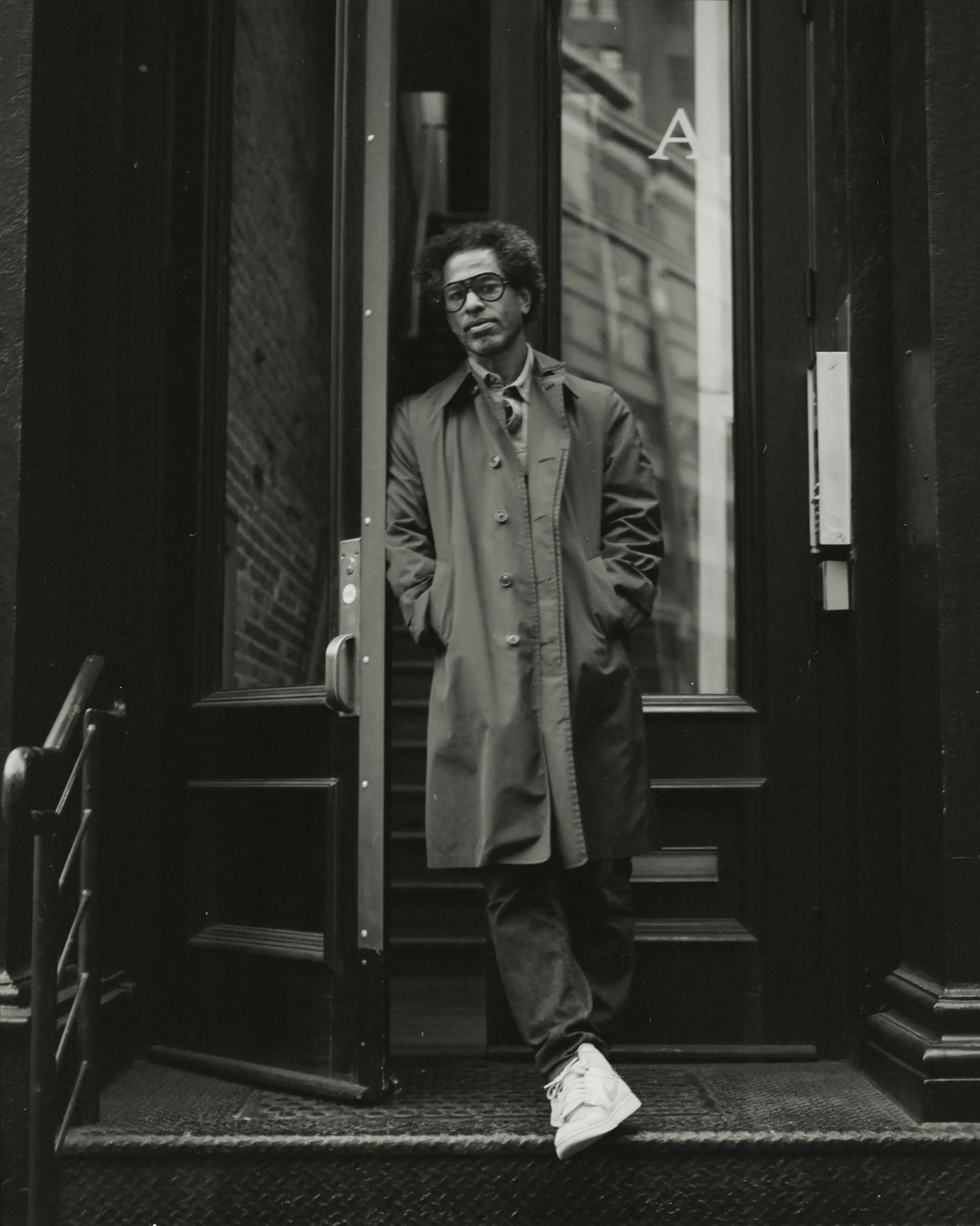 <p><span style="color:hsl(0,0%,100%);">BROWNSTONE COWBOYS ARCHIVE coat, STELLA DALLAS shirt, TOURÉ own jeans and shoes.</span></p>