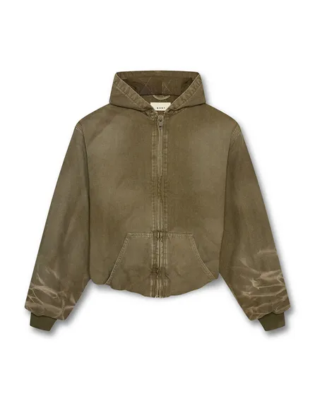 NJ612 ZIP UP HOODIE MUD F