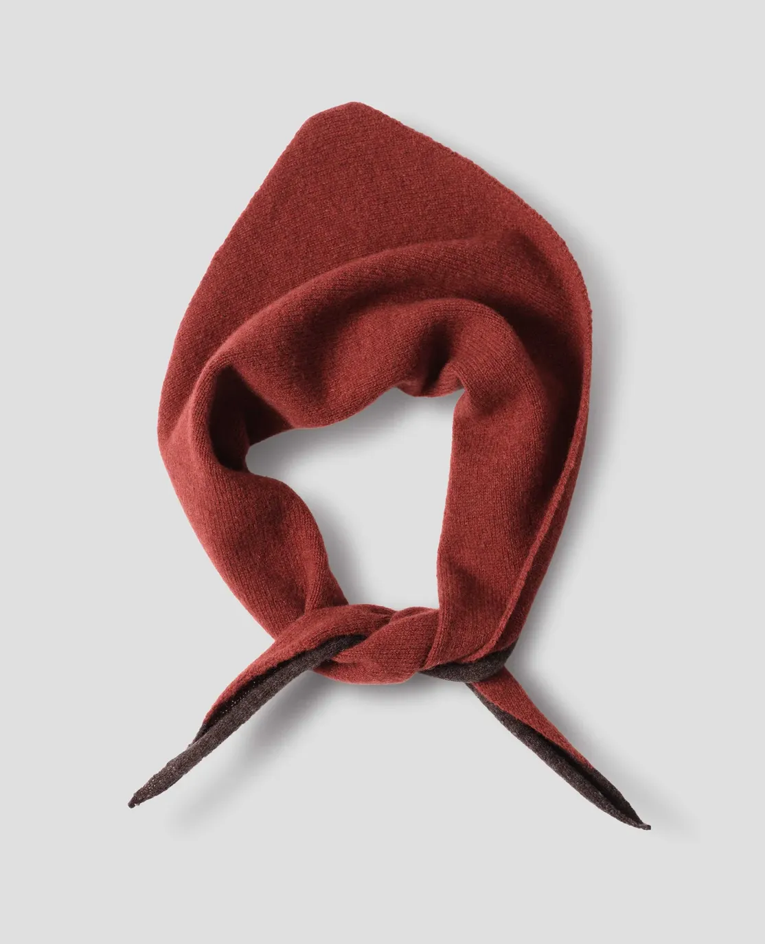 Margaret howell universal aw26 mhl tipped scout scarf lambswool sienna mahogany