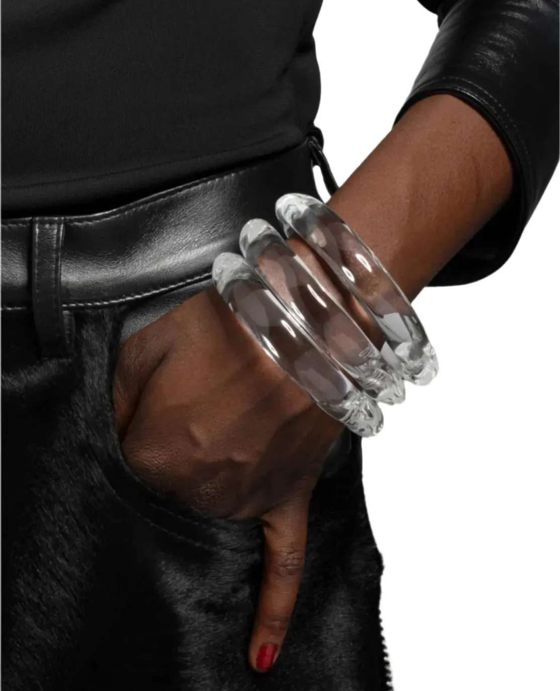 Liquid Lucite Bangle Bracelet 1080x