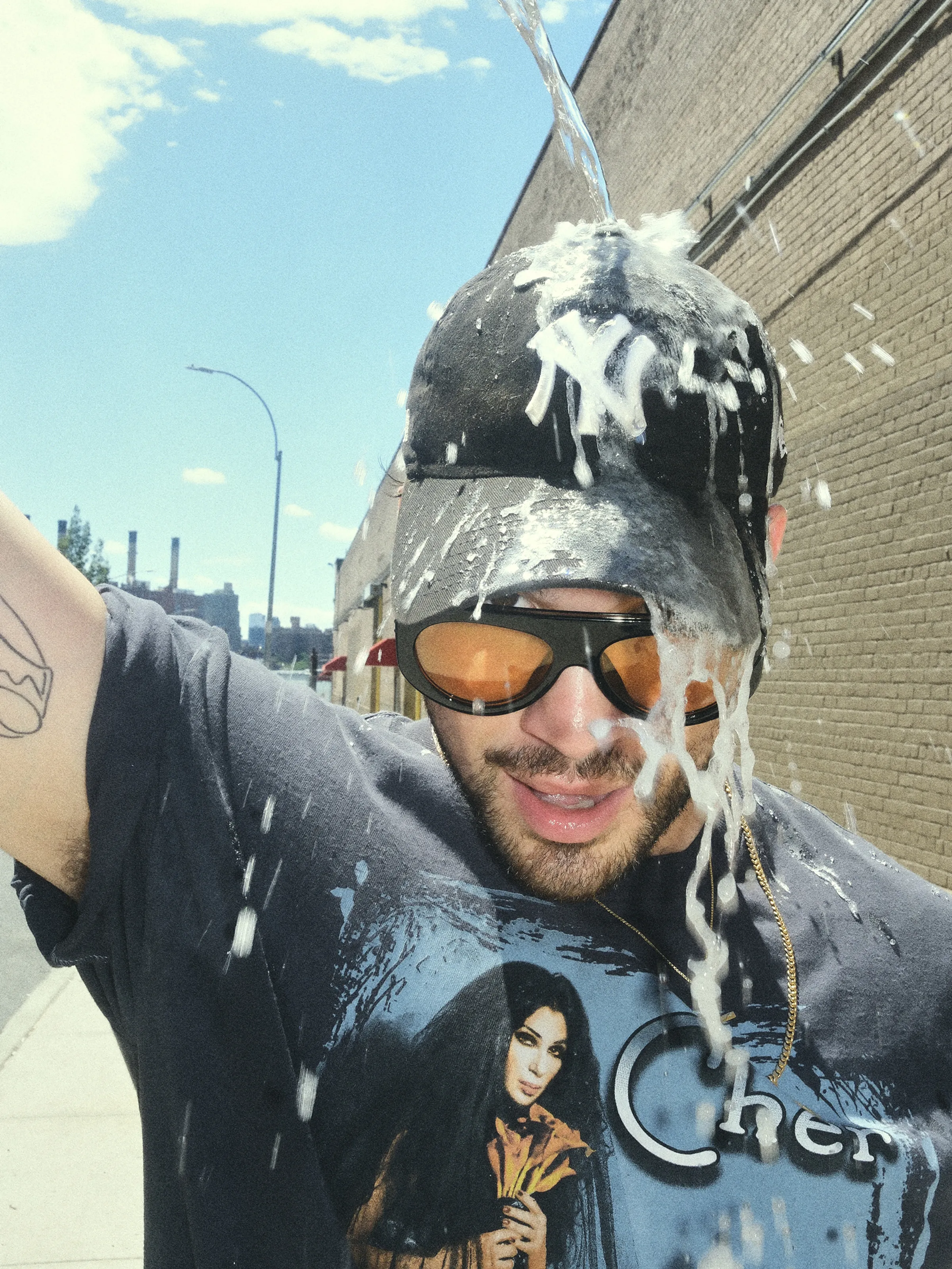 <p style="text-align:right;">SACRED &amp; THE PROFANE VINTAGE T-shirt, 6397 jeans, LOUIE's own jewelry, sunglasses, hat and watch.</p>