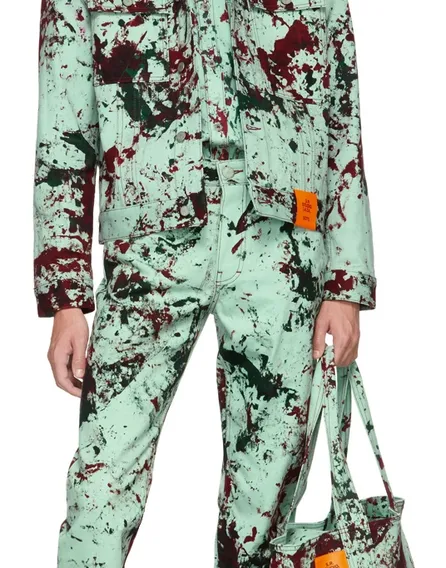 Ssense exclusive green hand dyed soto straight cut jacket