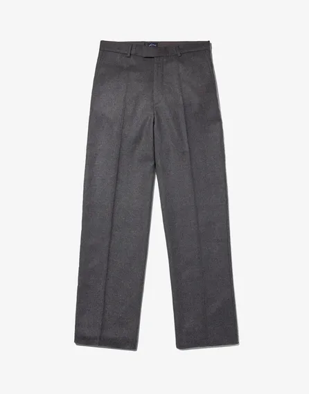 P138 FW25 FLAT FRONT TROUSER GREY 0465