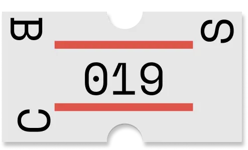 white sticker
